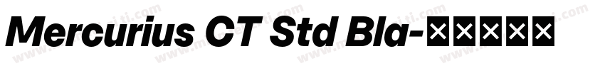 Mercurius CT Std Bla字体转换